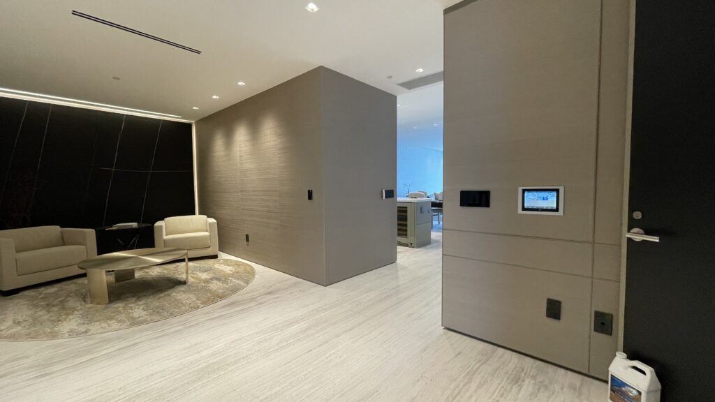 Living Room Lutron Lighting Installation